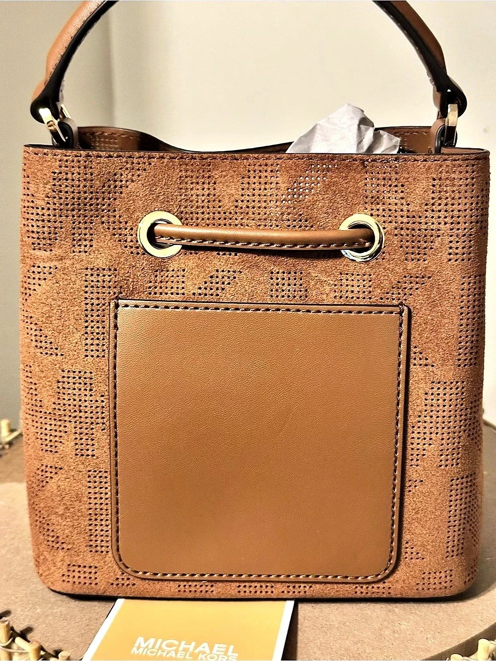 Michael Kors Brown Geometric Shoulder Bag Like New
